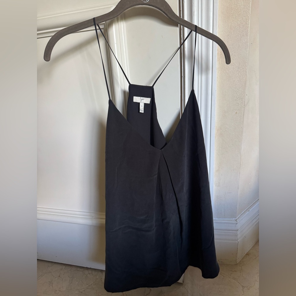 Joie Black Asymmetrical Backless Camisole
